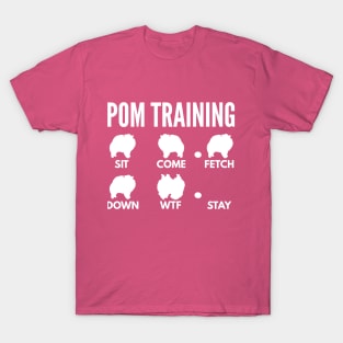 Pom Training Pomeranian Dog Tricks T-Shirt